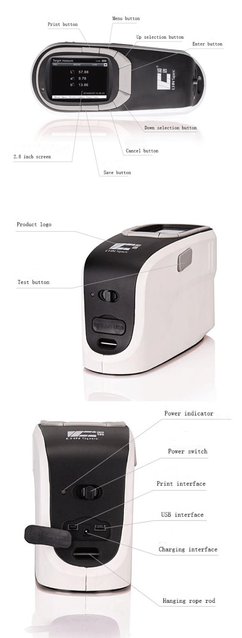 Lightweigh Colorimeter Handheld Spectrophotometer Atomic Car Paint Scanner