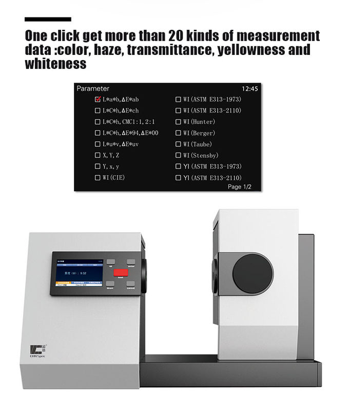 Touch Screen Plastic Glass Transparency Meter for Clarity Haze and