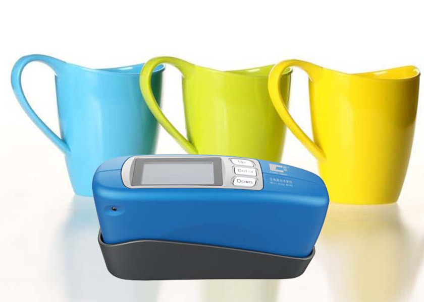 Triple Angles Gloss Measurement Units 0.1GU Resolution For Ceramic Products