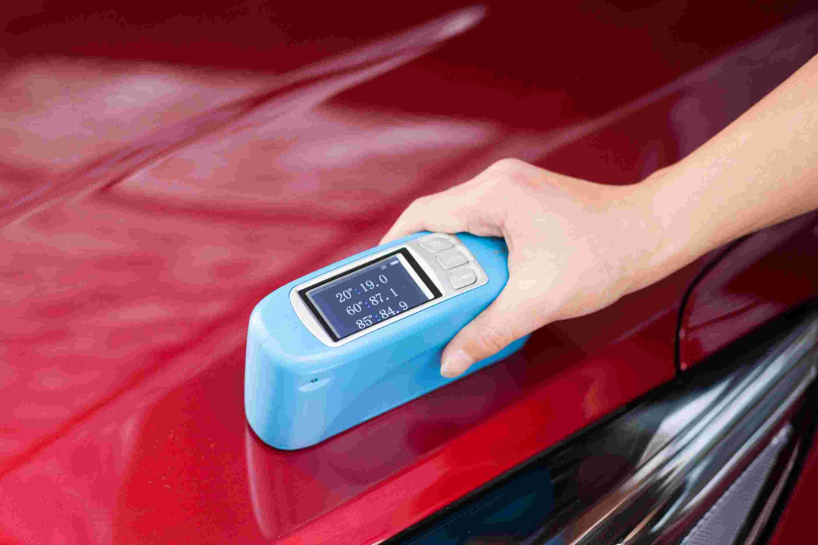 Blue ISO 2813 Paint Mini Gloss Meter Paints And Varnishes 20 60 And 85